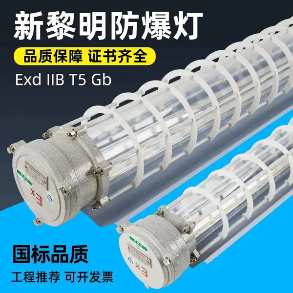 国标上海新黎明LED防爆灯荧光灯隔爆单管双管T8灯管