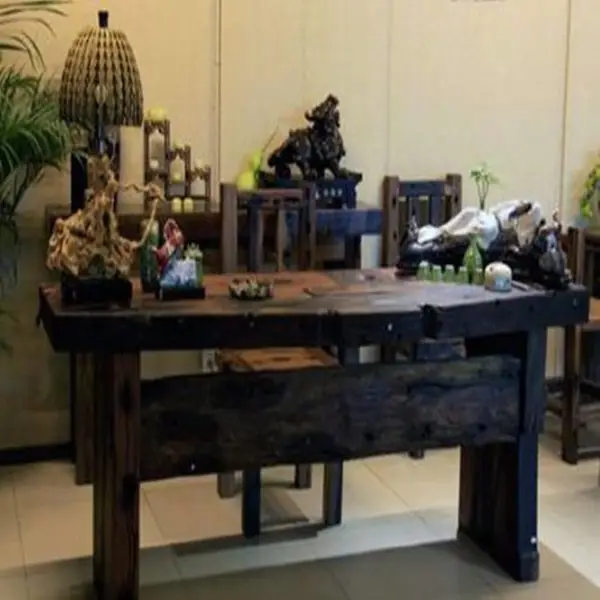 厂家直销仿木古典家具 水泥仿木桌椅 仿红木家具