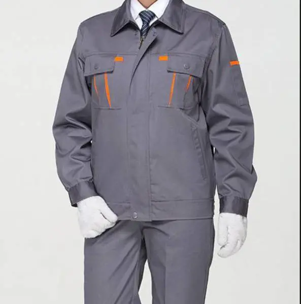 济宁秋冬劳保服订做加工厂家 藏蓝色全棉工作服 车间工作服-伟红服饰
