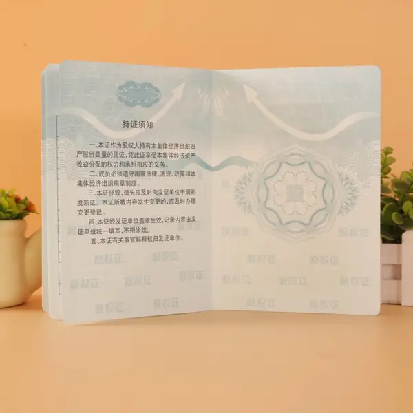 专业定做 个人股权证 股权证明