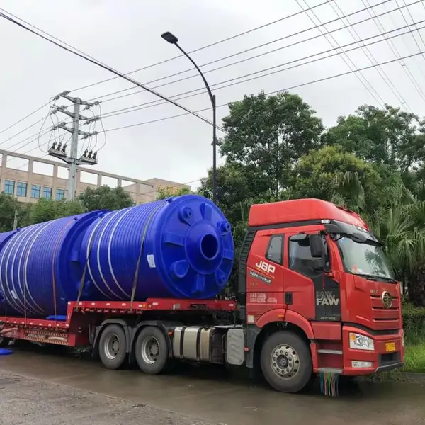 20立方脱碳产水箱 PT20000L滚塑水塔 聚乙烯塑料罐定制 20吨污水处理加药搅拌罐