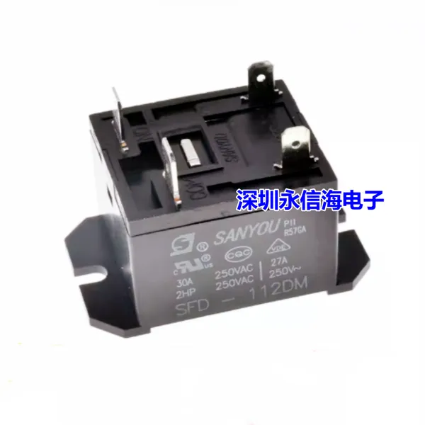 ���Ѽ̵���SFD-112DMһ�鳣��4��30A250VAC ���HF37F-012-1H