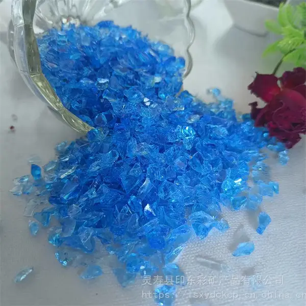 厂批外墙 台面装饰用彩色碎石 水磨石 鱼缸底砂 白色透明玻璃砂