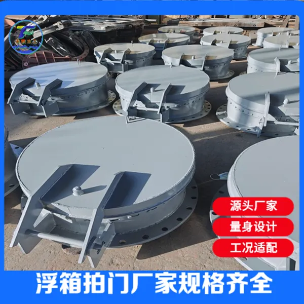 丰泰水工钢制浮箱式铸铁圆拍门规格齐全,支持定制,厂家直发