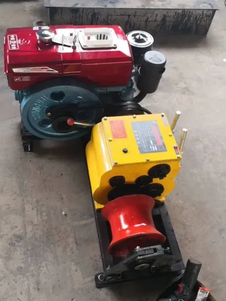 汽油绞磨机3t 5吨柴油机动绞磨 电缆牵引绞磨机 满发聚