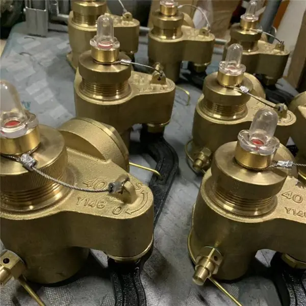 船用日标青铜油舱测深自闭阀带报警装置阀盖F3019上海业竟阀门