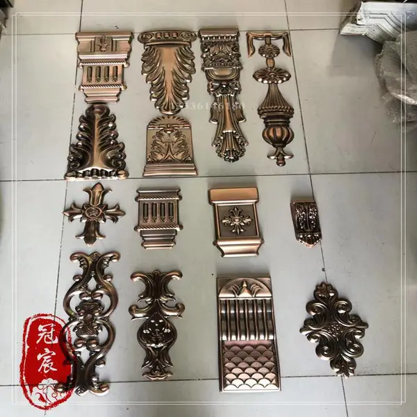 店铺吊顶背景墙装饰用彩钢3维扣板 立体感强 门头三维扣板