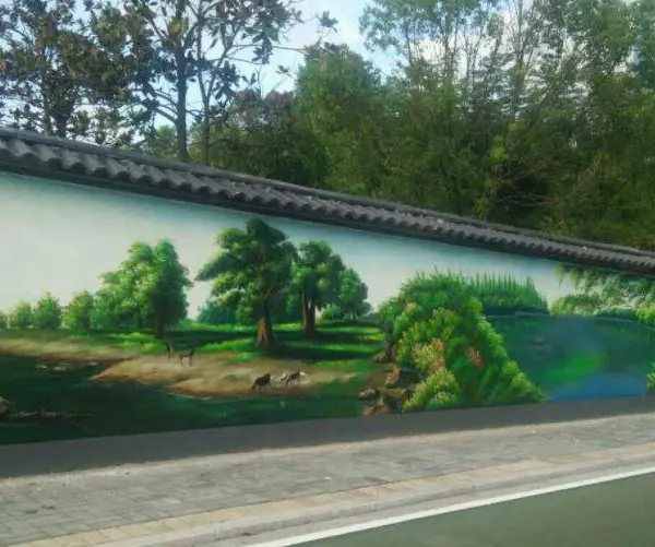 哈尔滨墙体彩绘外墙围墙文化墙彩绘公司,哈尔滨手绘墙画墙绘壁画公司