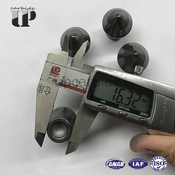 硬质合金YG11C硬质合金蘑菇齿φ16*φ23*31.5 矿用球齿 隧道凿岩工具材料
