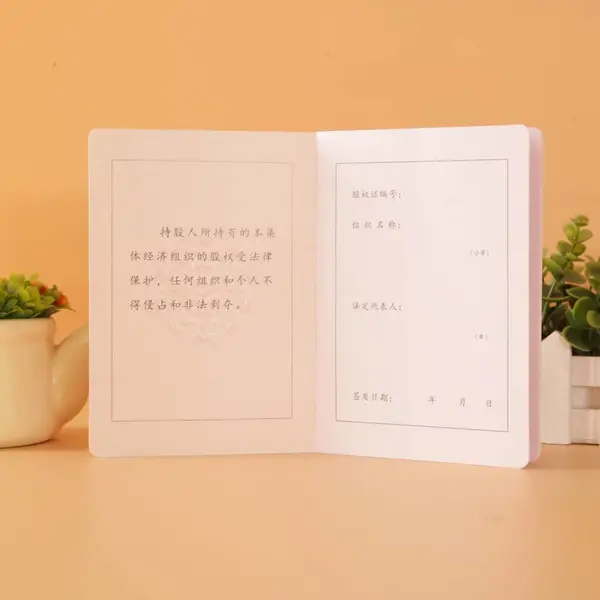 定做 签证股权证 香港股权证书