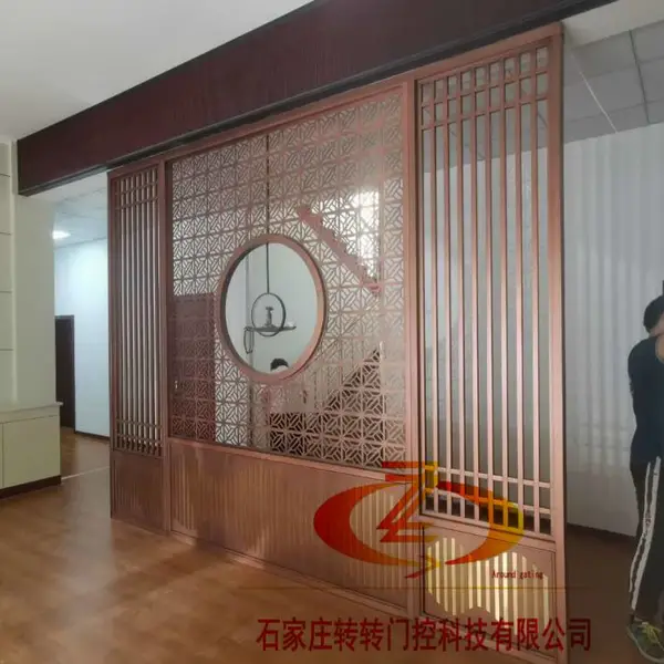 河北金属制品厂家 石家庄不锈钢屏风花格价格 转转门控