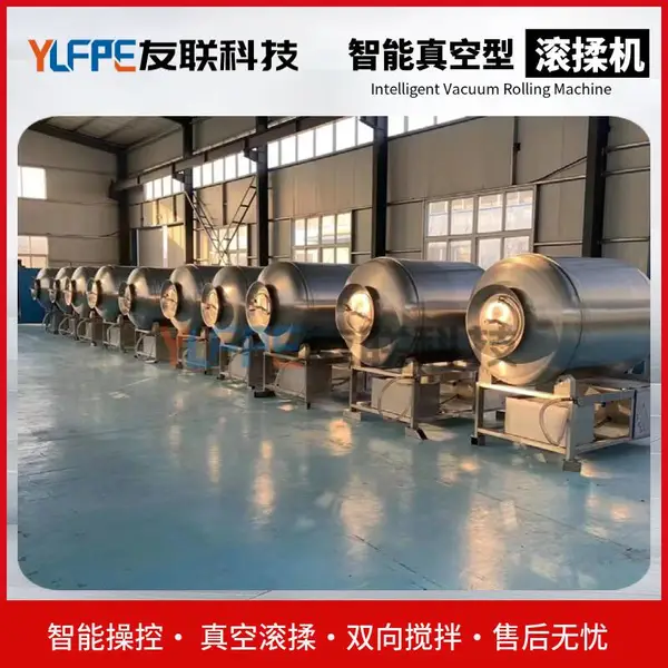 真空滚揉机 大型商用真空滚揉机 鸡肉鸭肉肉类全自动变频腌制设备