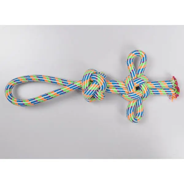 现货供应双结棉绳 宠物棉绳玩具 中雅棉纱制品