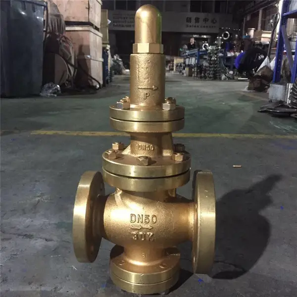 船用日标法兰青铜空气减压阀CBM1079先导活塞式