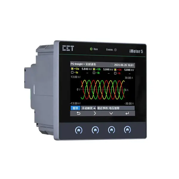 iMeter5电能质量在线监测装置方案价值:录波监测合一省线缆
