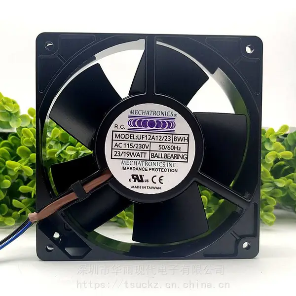 UF12A12/23 115/230V 12cm 4线 全金属 双滚珠散热风扇 原装南韩