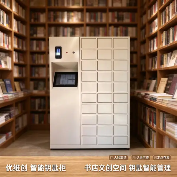 优维创人脸识别图书馆书店智能钥匙柜库房活动钥匙管理rfid自动记录