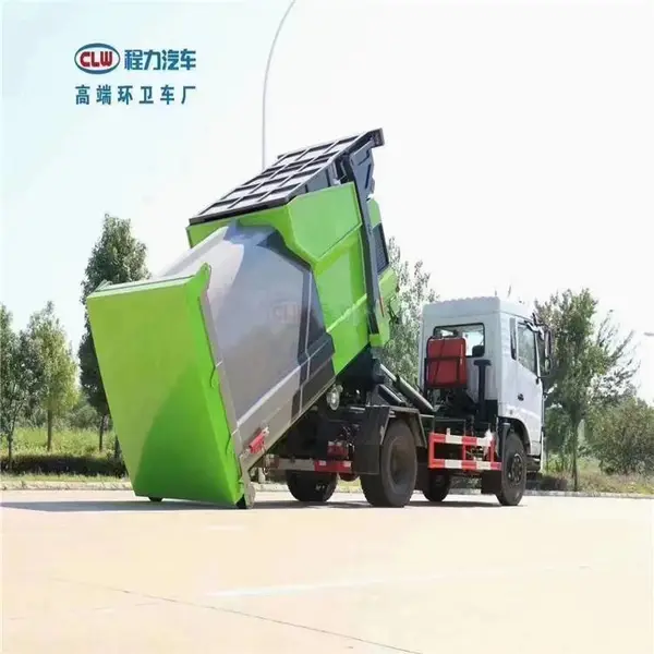 10方移动式压缩垃圾箱 东风D9压缩垃圾站参数配置市场报价