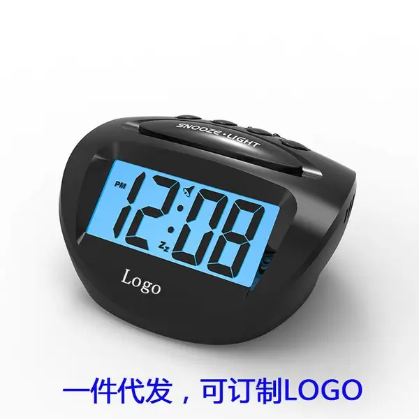 跨境工厂现货批发学生简约风闹钟桌面大屏闹钟