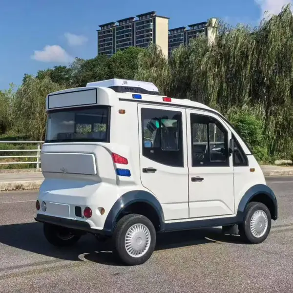 五座四门可拆卸电动巡查车 72V锂电厂区园区安保巡查车