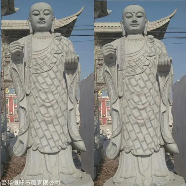 河北曲阳石雕佛像公司 汉白玉观音像价格 寺庙佛像定制厂家