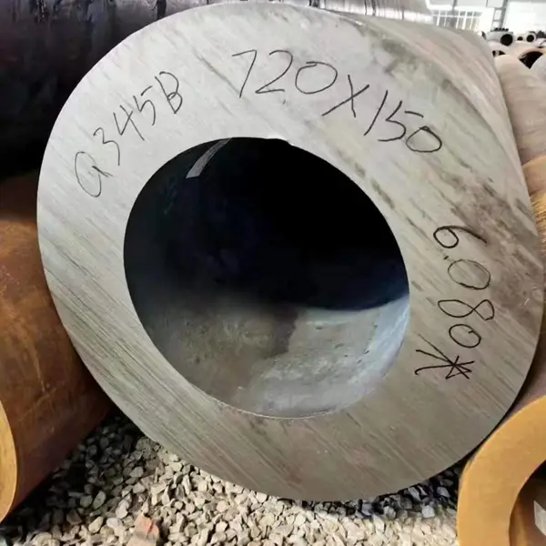 Q345B大口径厚壁钢管 Q345B325×80厚壁无缝钢管可按需切割