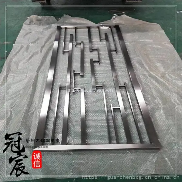 秋季新款酒店大堂304玫瑰金不锈钢屏风折扣出售