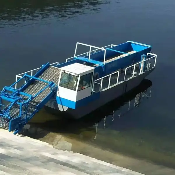 割草船 河面清理船 水草水浮莲打捞船 公园河道保洁船