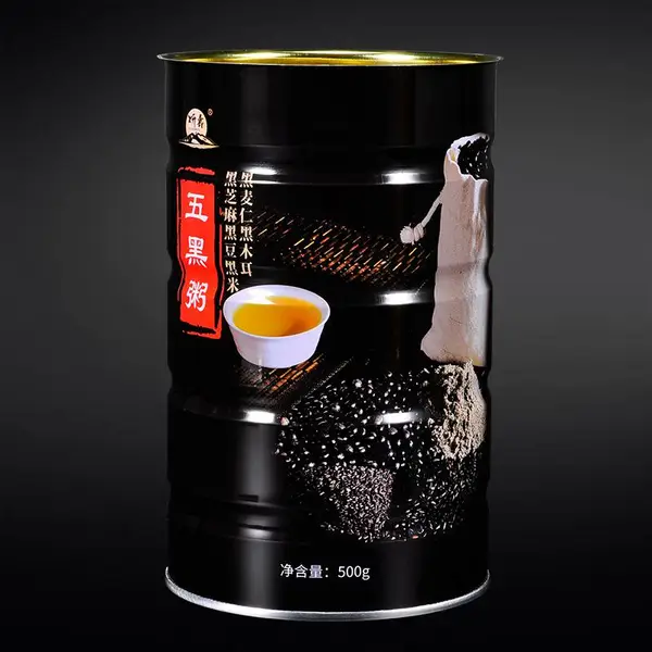 桑野包装工厂直供食品级芝麻糊粉罐空马口铁罐包装