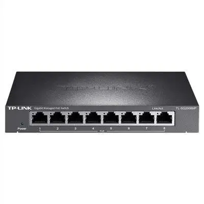 TP-LINK TL-SG2008MP全千兆8口PoE交换机 Web网管无线AP监控摄像机