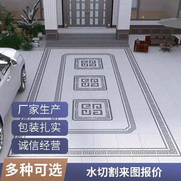 水切割大理石拼花 水刀加工 电视背景墙定制