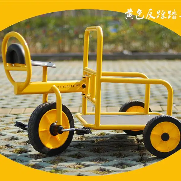 供应广西桂林广场公园室外儿童三轮车脚踏自行车幼教玩具
