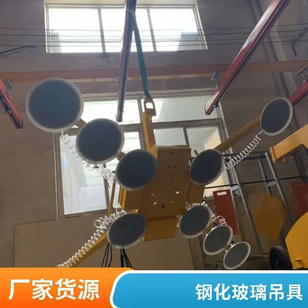四盘 X 型手动吸盘 门窗钢化玻璃安装搬运 真空吸附吊具