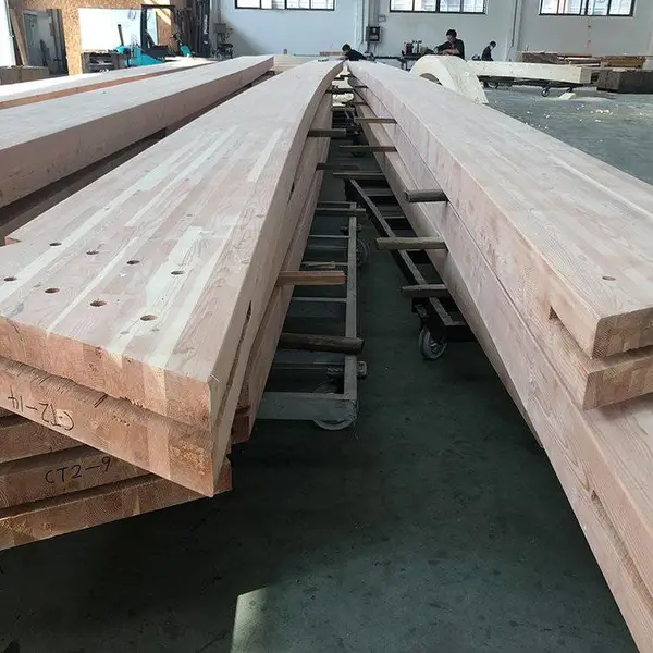 花旗松胶合木/胶合板/弧形梁 规格/制造工艺 建筑工程木结构用料