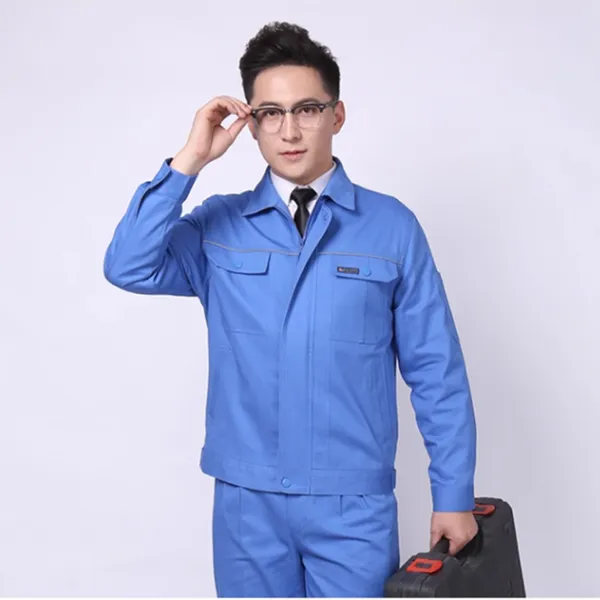 上海春秋劳保服 奉贤厂服订做 工装制服生产定做厂家 伟红服饰