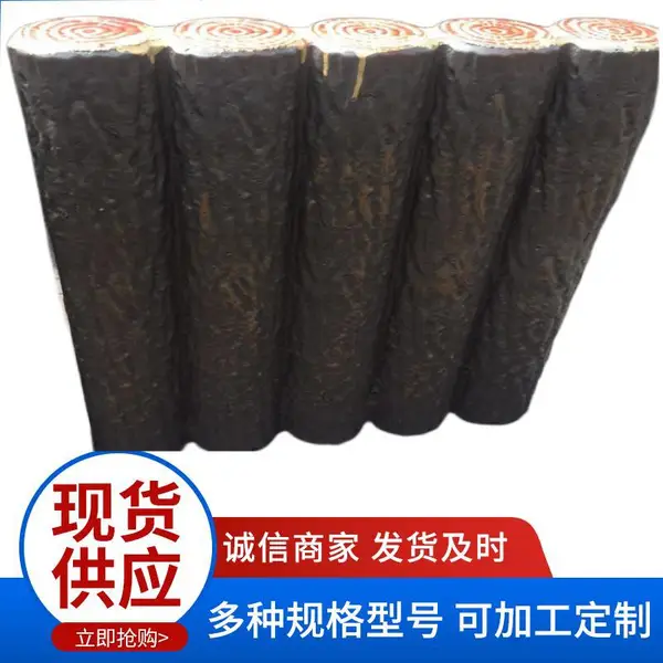 60高低不同组合路牙石 成品五连排挡土墙 预制水泥仿木桩