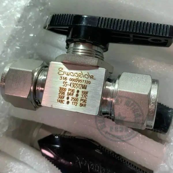SS-43GS12MM一件式仪表球阀 Swagelok世伟洛克 不锈钢卡套管