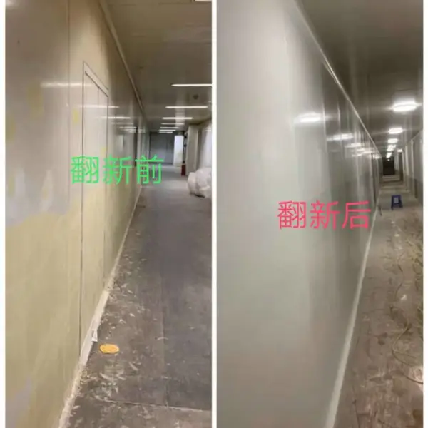 苏州车间夹芯彩钢板隔断划痕喷漆修复 彩钢板除锈喷漆净化彩钢板凹痕修复