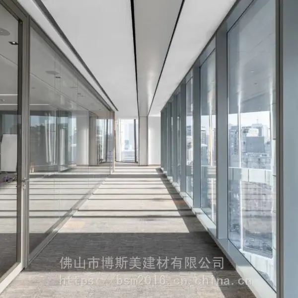 佛山 办公隔墙 钢铝双玻隔断 百叶成品隔断
