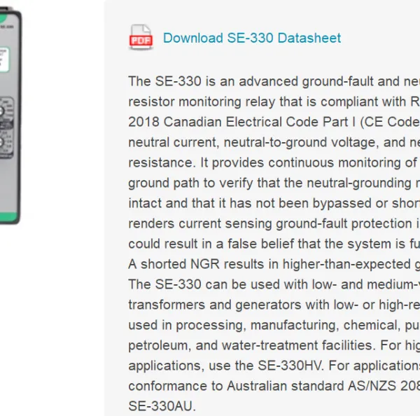 供应SE-330电阻监控,美国littelfuse,SE-330系列电阻器