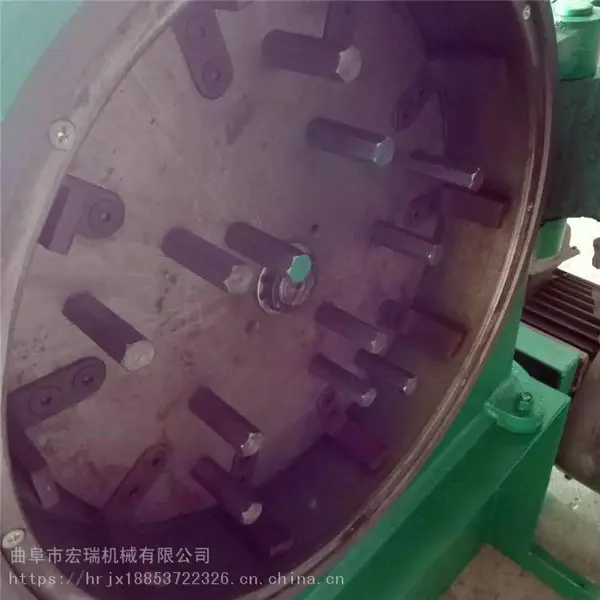 中草药齿盘式粉碎机 宏瑞齿爪式香料打粉机大中小型磨盘