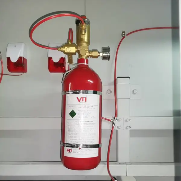 维梯埃3kg七氟丙烷探火管式灭火装置 配电机房开关柜消防设备