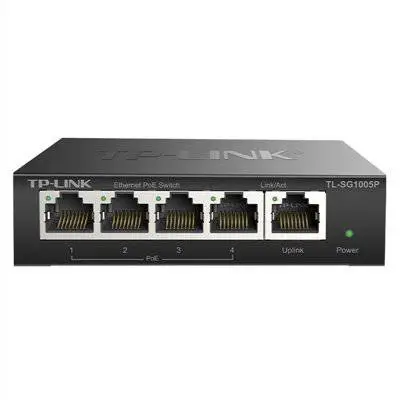 TP-LINK TL-SG1005P千兆以太网PoE网管型交换机带防火墙