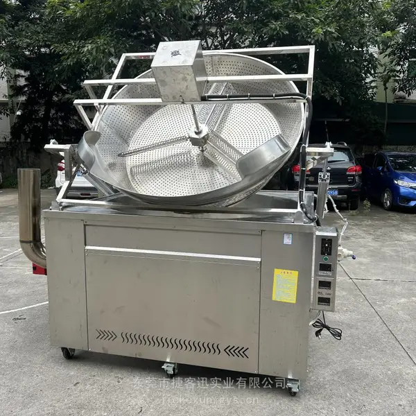 烧植物油柴油环保油商用油炸炉三用翻斗油炸锅,油水分离自动翻斗商用油炸炉,带可调速搅拌燃油油炸机厂家