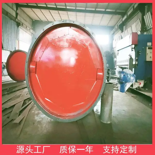 柏润专门生产气动单轴圆风门烟道叶片式圆风门各类电厂配件
