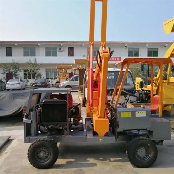 鼎东护栏打桩机 波形液压高速路打桩机 公路护栏立杆打桩机