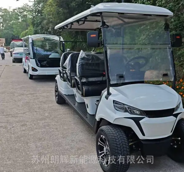 顺六座高尔夫球车,酒店别墅楼盘物业6座电瓶高尔夫球车接待