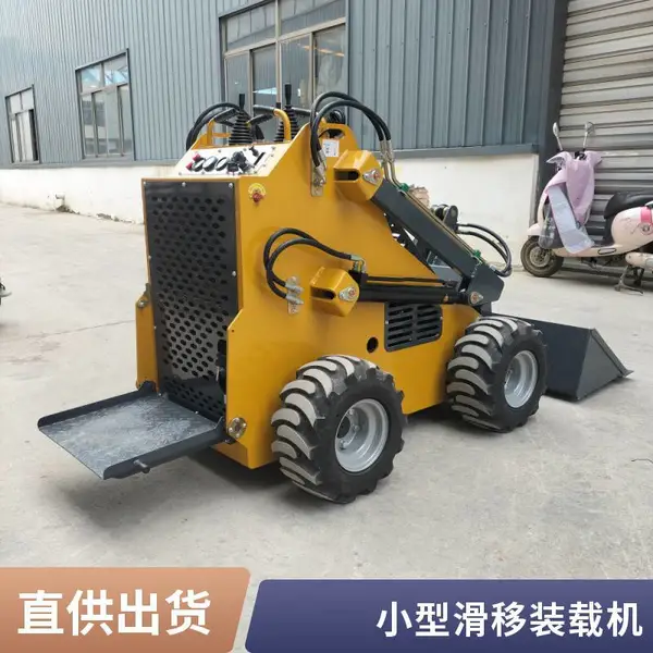 375BG4 柳工滑移装载机封闭驾驶室防尘降噪,老旧小区改造土方搬运成套小型装载设备