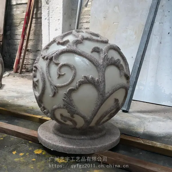 欧式别墅装饰柱头灯 园林庭院园林景观灯罩 人造砂岩欧式灯罩