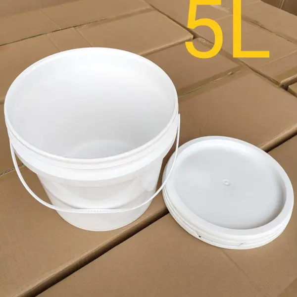 5升塑料桶 5公斤包装桶 5KG白色胶桶 水性涂料包装容器